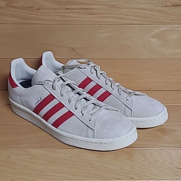 Adidas Originals Campus 80s Low Mens Casual Shoes White Red GY4580 main image 11